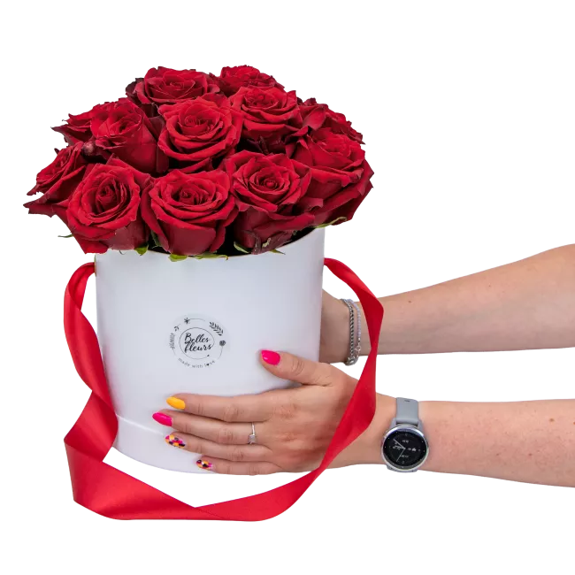 Box ekvádorských růží